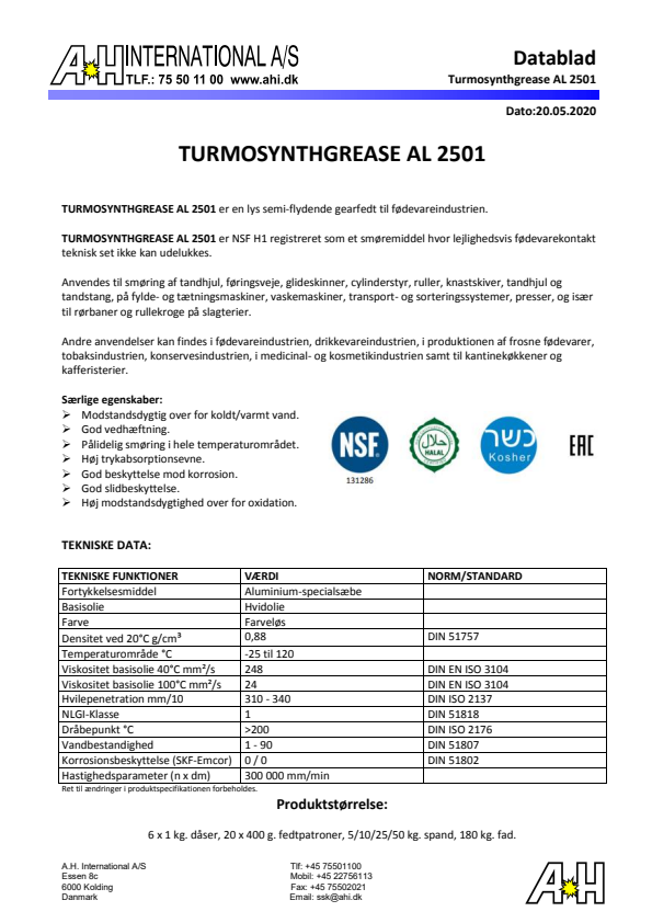 

Turmosynthgrease AL 2501

